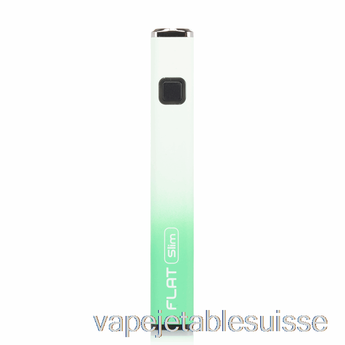 Vape Suisse Yocan Flat Slim 350mah Batterie Vert Blanc